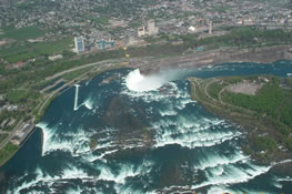En Hélico au dessus des chutes — souvenir du voyage au Canada