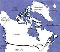Situons nous — souvenir du voyage au Canada