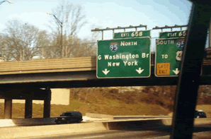 Sur la route 87, en direction d'Albany City... — New York
